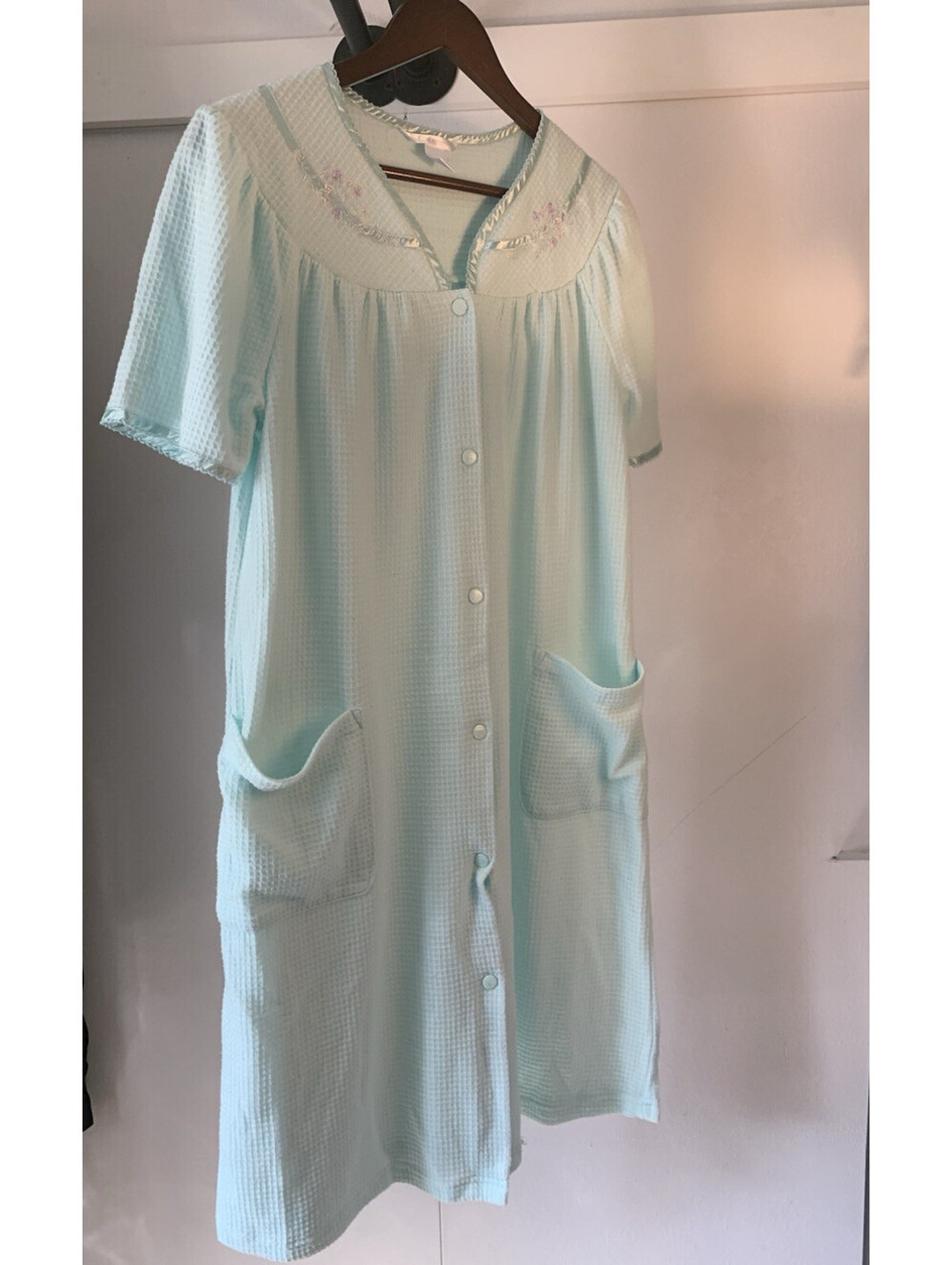 Aadonna Granny Core Housecoat with Snaps Small Pockets